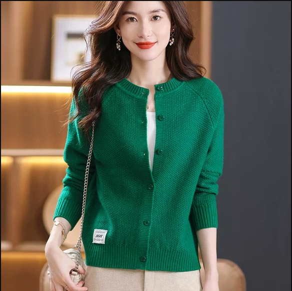 中年妈妈时尚外套高贵春秋季洋气秋装2023新款毛衣针织开衫女薄款