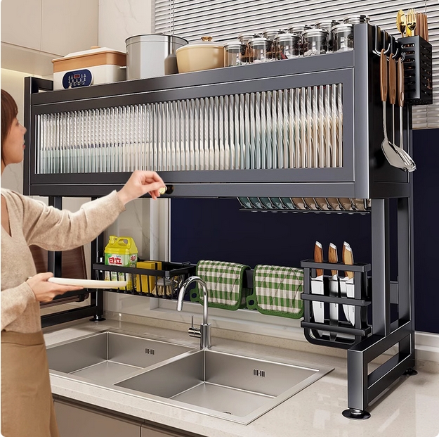 日本进口MUJIE帅仕厨房水槽置物架家用碗碟收纳洗碗槽水池防尘碗